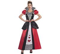 amscan (PKT) (9910063) Disfraz de reina de corazones para mujer adulta (talla M/L)