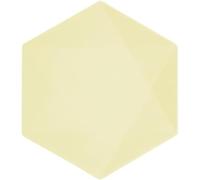 Amscan - Plato Vert Decor, 6 piezas, 26,1 x 22,6 cm, vajilla de fiesta fabricada con materias primas rápidamente renovables, para cumpleaños, barbacoas, aniversarios y mucho más