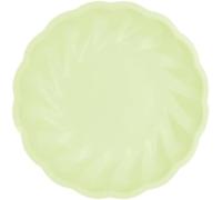 Amscan - Plato Vert Decor, 6 piezas, diámetro 22.9 cm, vajilla de fiesta fabricada con materias primas renovables rápidamente, para cumpleaños, barbacoas, aniversarios y mucho más