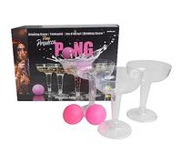 amscan Prosecco Pong - Juego de Bebidas, 12 Vasos, 3 Bolas, Juegos de Bebidas, Juego de Fiesta