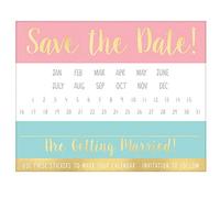 Amscan Save the Date Value Pack Invitations - 4"""" x 6"""" Pack of 20