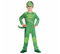 amscan - PJMASQUES GLUGLU-Gekko - Disfraz - Unisex infantil - Verde - 3-4 años, 9902956