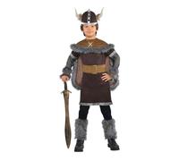 amscan Set High (PKT) (999661) Disfraz de guerrero vikingo para niños (10-12 años)