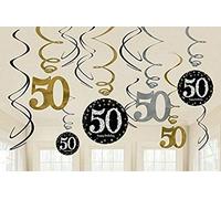 amscan Sparkling Celebration 50 remolinos colgantes (24 unidades)