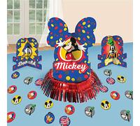 amscan- Table Decorating with Mouse Theme-23 Pcs. Kit de decoración de Mesa con Tema de Mickey Mouse-23 Piezas (9903173)