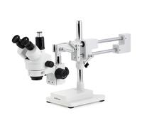 AmScope 7X-45X Trinocular Estéreo Zoom Microscopio con Doble Brazo Auge Soporte