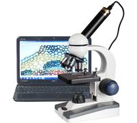 AmScope M150C-E5 40 x 1000 x LED Grueso y Fino Student Focus Ciencia Microscopio Plus 5MP C-mara Usb