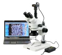 AmScope SM-1TSZ-144A-5M de 3.5X-90X Microscopio zoom est-reo con 4-Zone 144 llev- la luz, de 5MP Digital Usb de la c-mara