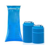 AMSGANK 30 Piezas Bolsas de Vómito de Viaje, 1000 ml Bolsas Vómitos de Alta Densidad a Prueba de Fugas para Automóviles y Viajes, Mujeres, Hombres, Niños y Adultos (Azul)
