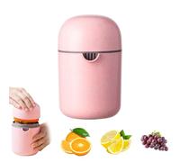 AMSGANK Exprimidor Limon Manual, Exprimidor Manual Cocina de Cítricos Pequeño Prensa de Limon Portátil para Naranjas, Limones, Limas y Cítricos, Fácil de Limpiar (Rosa)