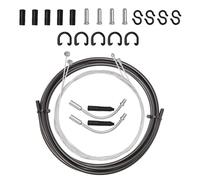 AMSGANK Juego de Cables de Freno de Bicicleta, Kit Cable Palanca Cambios Bicicleta con Cables Internos para Frenos Delanteros y Traseros, Tubo Guía de Cable de Freno en Forma de V