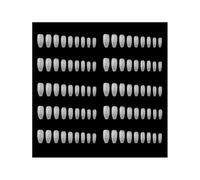 AMSLSIU 1 Juego de uñas postizas, mano de obra fina, diseño único, apariencia exquisita, instalación fácil, Kit manicura larga vida útil , Color natural