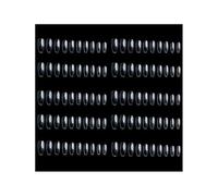 AMSLSIU 1 Juego de uñas postizas, mano de obra fina, diseño único, apariencia exquisita, instalación fácil, Kit manicura larga vida útil , Color transparente