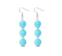 AMSLSIU 1 par de pendientes de gancho, pendientes colgantes para adolescentes, para esposa, compromiso boda, joyería oficina, accesorios para disfraces, regalos personalizados, Azul