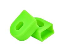 AMSLSIU 1 par de Protectores de manivela de Bicicleta, Tapas de bielas universales, Brazo Profesional, Cubierta de Silicona sólida, Piezas de Repuesto Deportivas para Bicicletas de montaña, Verde