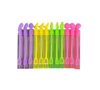 AMSLSIU 100 unids/Set de Tubos de Prueba Agua y jabón Larga duración para Burbujas no tóxicas, Botella Burbujas Transparente para Agua y jabón plástico, Forma Bonita, Botella Fruta vacía