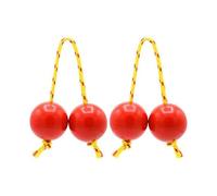AMSLSIU 2 piezas, 2 pares de bolas rítmicas para niños y adultos, percusión manual ABS Shekere, instrumento Musical africano, bola agitadora, D