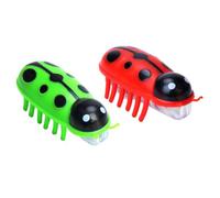 AMSLSIU 2 Piezas Mini Escarabajo eléctrico Insecto Gato Perro Bug Escape obstáculo automático Flip Fiesta favores Divertidos Juguetes para Mascotas Que Funcionan con batería