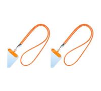 AMSLSIU 2 Piezas Teléfono Todos los Casos completos Mujeres 2 Piezas Teléfono para iPhones Teléfonos celulares Cordones Crossbody Celular Mujer para, Naranja