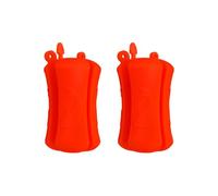 AMSLSIU 2 uds Sujetador de caña de Pescar Varillas encuadernación Poste Fuerte Multiusos Engranajes elásticos Herramienta Aparejos Accesorios duraderos, Naranja