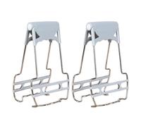 AMSLSIU 2 unids/set agarre seguro Clip de tazón de acero inoxidable para levantar platos calientes con facilidad Clip plegable acero inoxidable, Azul