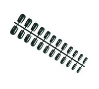 AMSLSIU 24 piezas en forma de cuadrado sólido colorido ataúd uñas postizas DIY novela francesa elegante color-uñas rápidas para salones de manicura , tres