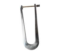 AMSLSIU Abrazadera de repuesto para viga de violín, placa trasera universal para panel violín, clip refuerzo 20 cm , Plata , 24 centímetros