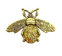 AMSLSIU Accesorio de costura único, organizador magnético de alfileres en forma de abeja que organiza los alfileres mientras se cose o se hace costura, lo suficientemente, Oro, 4.7 x 3.5 cm