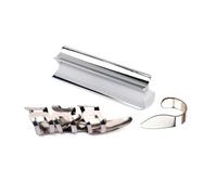 AMSLSIU Accesorios de barra deslizante para guitarra, curva de acero inoxidable, guitarras deslizantes profesionales, tubo selección, eléctrico Hawaii para principiantes, Plata, E525
