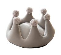 AMSLSIU Acogedora Cama de Felpa para Gatos o Perros pequeños, Que Ofrece un Espacio Suave y Seguro Durante el otoño y el Invierno. Es novedosa y Creativa. Cálida Cama Nido