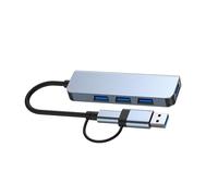 AMSLSIU Adaptador concentrador USB multipuerto, portátil, de construcción Delgada, disipación de Calor para Transferencia Datos eficiente, convertidor multipuerto