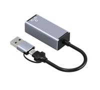 AMSLSIU Adaptador LAN Ethernet, Herramienta convertidora de Velocidad, Tarjeta de Red con Extensor Cable USB Cabezales, Accesorios, 100M