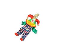 AMSLSIU Adorno Divertido Decoración Accesorios de fotografía Muñeca de Payaso Lindo móvil 25 cm Estatuilla Pintada a Mano Regalo Favor Fiesta Muñecas en Miniatura 25 cm Estatuilla Payaso Pintada a