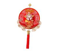 AMSLSIU Adorno Feng Shui para el Festival de Primavera con un diseño único del Dios de la Riqueza para Sala de Estar y Dormitorio. Funciona con Pilas AAA (no Incluidas). La