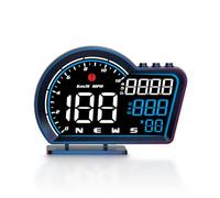 AMSLSIU Alarma de velocímetro Digital: Pantalla multifunción Instalación no destructiva Ajuste automático de sensibilidad del automóvil Hud