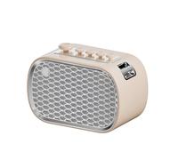 AMSLSIU Altavoz Bluetooth de Gran Volumen, inalámbrico, con función de Apagado automático y función de suspensión para Tarjeta TF. Altavoz Bluetooth, Color Crema