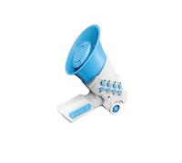 AMSLSIU Altavoz de Juguete portátil con múltiples Modos de Voz Que Ofrece a los niños experiencias Juego inolvidables. Micrófono Mano con Cambiador Voz. Regalos cumpleaños. , Azul , 10x7x12.5cm