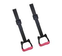 AMSLSIU Anillas de ejercicio con agarre antideslizante, correas ajustables, duraderas y portátiles. Ideales para levantamiento de pesas infantil. También incluyen correas para adaptarse a diferentes