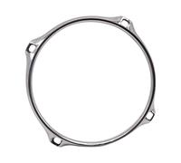 AMSLSIU Aro de tambor sólido y duradero hecho de acero que soporta la tensión y la forma, mejorando el rendimiento general del instrumento. Accesorio de