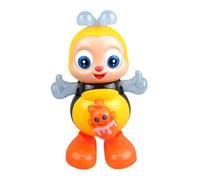AMSLSIU Baila a lo Largo de Juguetes eléctricos de Abeja para niños Mientras la Cabeza y Las Manos Brillan al la música Animada ABS Juguetes Abeja oscilantes Que cantan