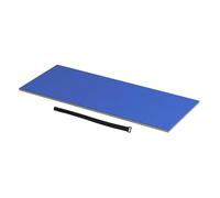 AMSLSIU Balsa Flotante Premium para Piscina, para Lago, Playa, cómoda y fácil de Guardar. Plegable, para una Sola Persona. Fabricada en algodón XPE. No se Encoge ni Absorbe, Azul, 110x40x2.2cm
