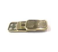 AMSLSIU Bloques deslizantes Fidget de 3 etapas, Piedra imán, Acero Inoxidable, Metal para EDC, para Spinner de Mano, Juguetes sensoriales relajantes para el hogar, Alivio del estrés