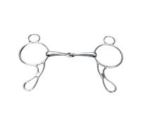 AMSLSIU Bocado de Cobre de Acero Inoxidable para Montar a Caballo, Ideal para Masticar y Entrenar con Mayor Comodidad y Rendimiento. Bocado Entrenamiento para sementales