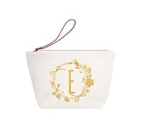 AMSLSIU Bolsa de Viaje con Gran Capacidad para Mujer: artesanía Exquisita y Amplia aplicación, Bolsas de Aseo cosméticas para Mujer, Letras, mi