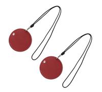 AMSLSIU Bolso portátil de la Bolsa del Auricular de 2pcs/Set Bluetooth a los Auriculares de botón en CAS Protector de los Auriculares Bluetooth del, Rojo