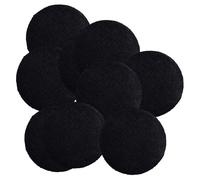 AMSLSIU Botones recubiertos de tela, versátiles, Negro, Diámetro 2.3 cm