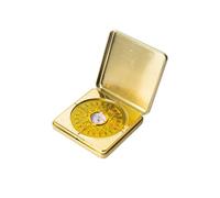 AMSLSIU Brújula plegable con caja de aleación Luogeng Feng Shui, ideal para acampar y hacer senderismo con características chinas únicas. Brújula china antigua vintage con