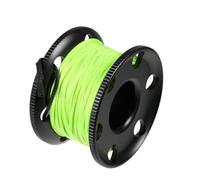 AMSLSIU Carrete de Buceo de Resistencia Carrete Dedo Compacto Aluminio Fluorescente línea Verde naufragio Submarino Seguridad Pesca Duradera, Negro