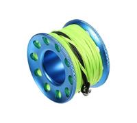 AMSLSIU Carrete de Dedo de Buceo Seguridad Profesional Densidad 15m Cuerda Aluminio Cueva Buceo tecnología Carrete Suministros natación, Azul