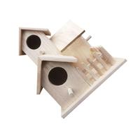 AMSLSIU Casa de pájaros de para Madera - Casa pájaros Segura y Ambiental cría Jaula cría Nido Jardín Asunción Mano Obra